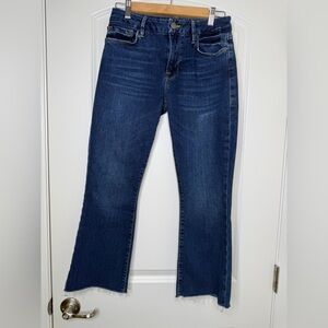 Frame Le Crop Mini Boot Dark Blue Jeans Sz 27